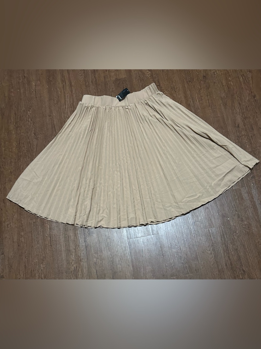 torrid Pleated Circle Skirt in Beige